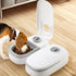 2 Meal Automatic Pet Feeder with Timer for Cat & Dog Wet & Dry Food (Dual Bowl 700ML)