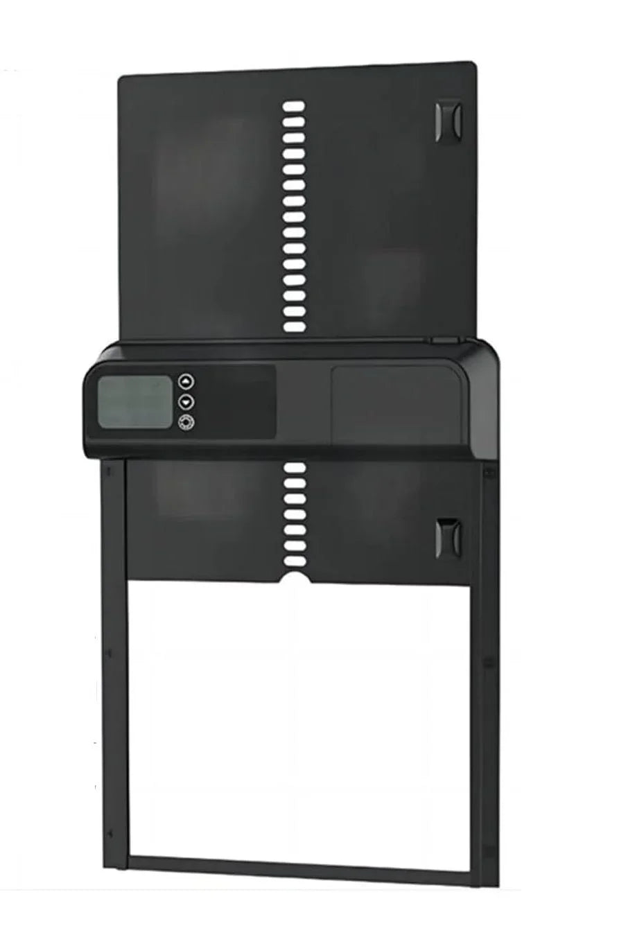 Automatic Chicken Coop Door with Timer & LCD Screen, Anti-Pinch Safety, Easy Battery Operation & Weatherproof for Outdoor Coops