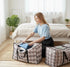 6 Pack Large Moving Storage Bags with Zipper & Handles for Clothes, Bedding, Blankets, Dorm & Travel (80x55x25cm)