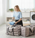 6 Pack Large Moving Storage Bags with Zipper & Handles for Clothes, Bedding, Blankets, Dorm & Travel (80x55x25cm)