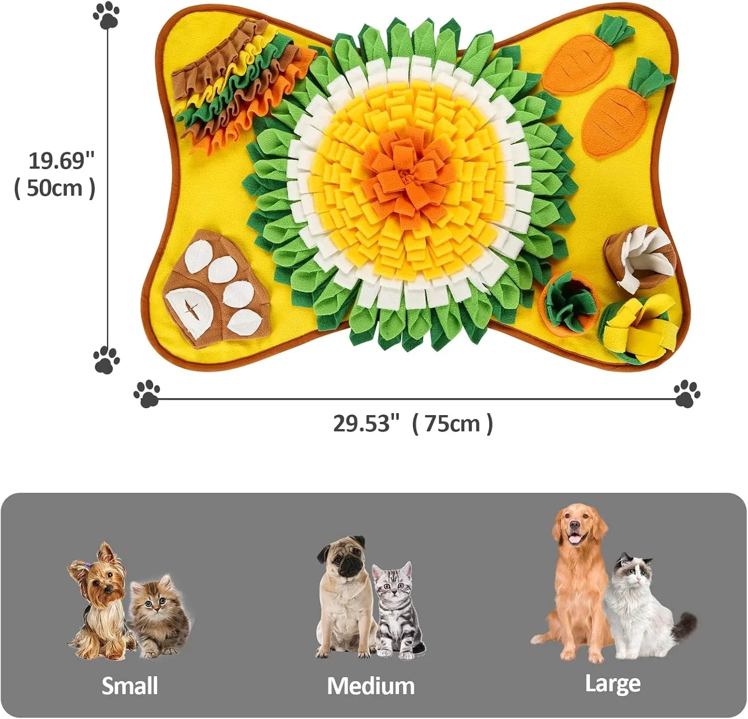 Snuffle Interactive Feeding Mat Toy for Dogs & Pets