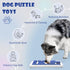 Interactive Dog Puzzle Toy Slow Feeder Treat Dispenser for Dogs & Cats