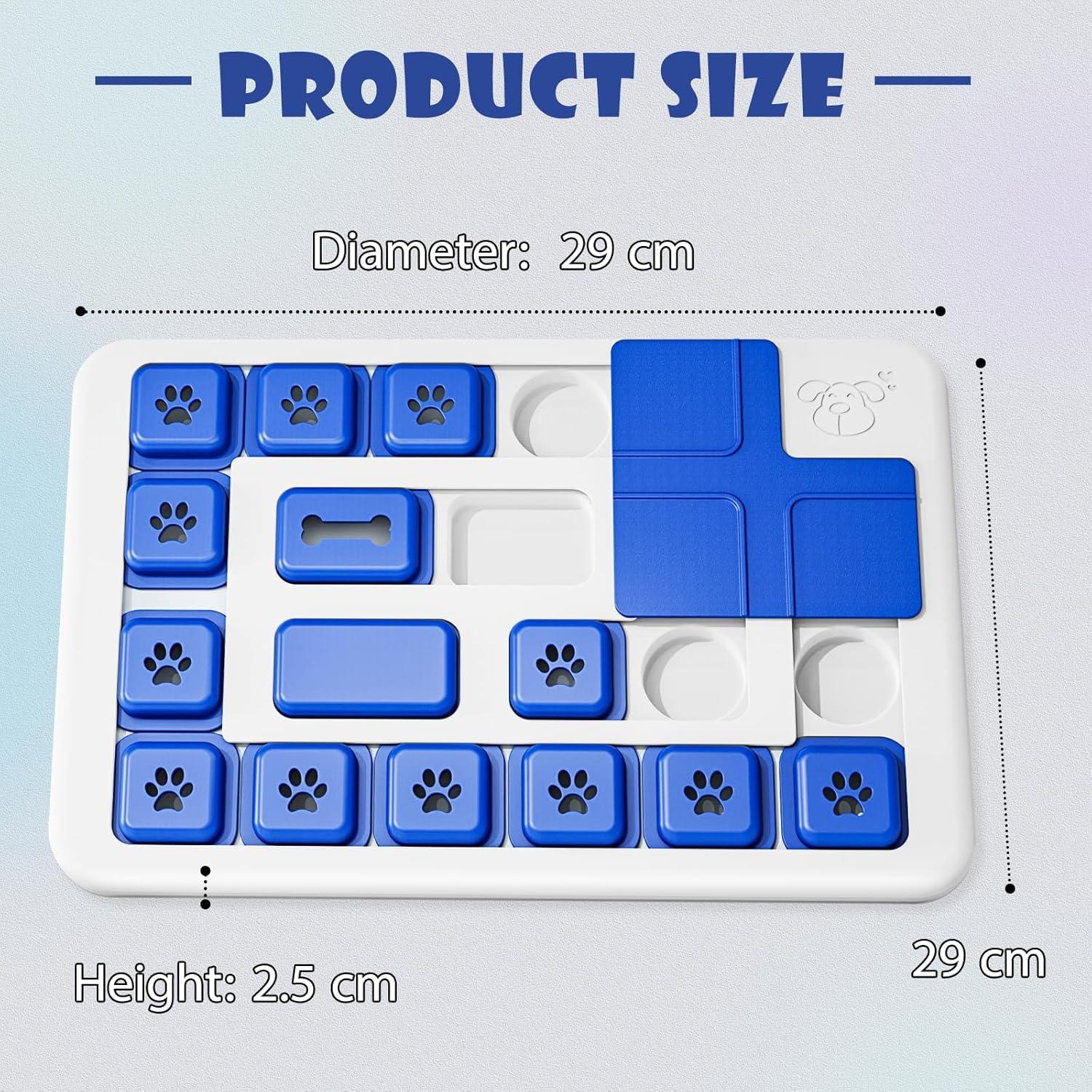 Interactive Dog Puzzle Toy Slow Feeder Treat Dispenser for Dogs & Cats