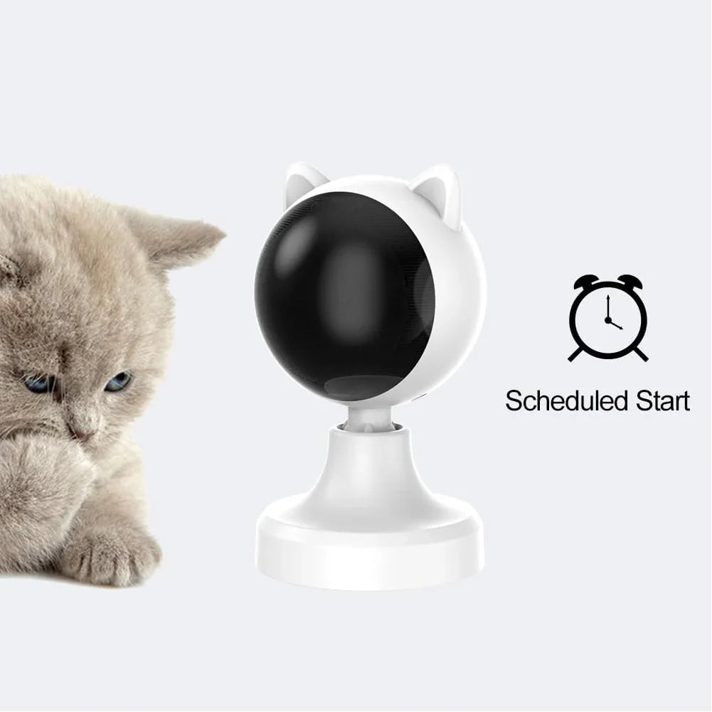 Interactive Laser Toy for Cats with Adjustable Angle, USB Rechargeable & 2 Speed Modes