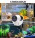CARLA HOME Automatic Fish Feeder with Timer, Moistureproof Dispenser & Rechargeable Feeding for Aquarium or Tank