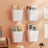 4‑Pack Self‑Adhesive Wall Storage Boxes for Kitchen, Bathroom & Cabinets