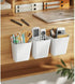 4‑Pack Self‑Adhesive Wall Storage Boxes for Kitchen, Bathroom & Cabinets