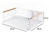 Dish Drying Rack Wooden Handles, Removable Cutlery Holder & Drainboard Kitchen Top