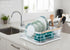 Dish Drying Rack Wooden Handles, Removable Cutlery Holder & Drainboard Kitchen Top