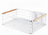 Dish Drying Rack Wooden Handles, Removable Cutlery Holder & Drainboard Kitchen Top