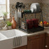 2-Tier Dish Drying Rack for Kitchen Countertop with Drainage Tray, Utensil Holder, Cutting Board Slot & Cup Hooks