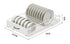 Pull Out Dish Rack for Kitchen Cabinet with Slide Out Drawer Organizer for Plates, Bowls & Utensils