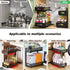 2 Tier Under Sink Organizer Pull Out Sliding Cabinet Storage Shelf with Height Adjustable for Kitchen, Bathroom or Laundry Room (Black)