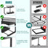 2 Tier Under Sink Organizer Pull Out Sliding Cabinet Storage Shelf with Height Adjustable for Kitchen, Bathroom or Laundry Room (Black)