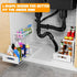 2 Tier Under Sink Organiser with Sliding Drawers for Kitchen & Bathroom