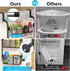 4-Tier Over the Door Organizer Heavy-Duty Metal Pantry Rack with Hanging Baskets for Home Kitchen Storage & Bathroom Door Organization