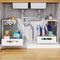 CARLA HOME 2 pack Under Sink Organiser with Sliding Drawers & 2 tier for Kitchen & Bathroom