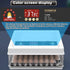 70 Egg Incubator with Automatic Turning, LED Display, Humidity & Temperature Control, Auto Water System & Built-in Egg Candler for Chicken, Duck, Quail, Goose