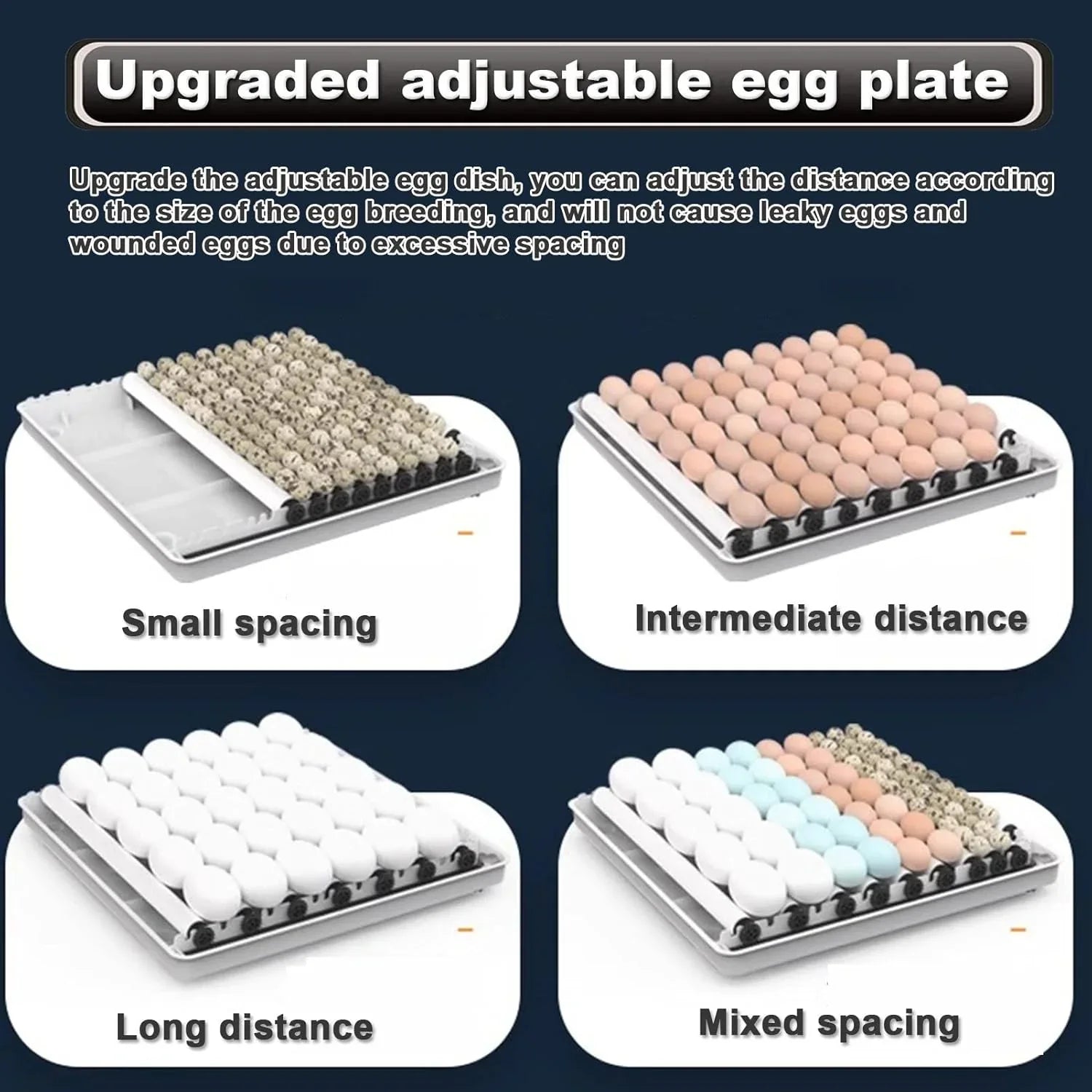 128 Egg Incubator with Automatic Turning, LED Display, Humidity & Temperature Control, Auto Water System & Built-in Egg Candler for Chicken, Duck, Quail, Goose