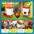 Automatic Chicken Feeder Waterer Set with 8KG Food 7L Water Capacity for Coop, Chickens, Ducks, Quails (Red)