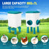 Automatic Chicken Feeder Waterer Set with 8KG Food 7L Water Capacity for Coop, Chickens, Ducks, Quails (Blue)
