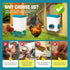 Automatic Chicken Feeder Waterer Set with 8KG Food 7L Water Capacity for Coop, Chickens, Ducks, Quails (Blue)
