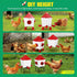Chicken Feeder Waterer Set, Automatic Gravity Dispenser with 8KG Food & 8L Water Capacity, 4 Ports & Cups, Clean Poultry Feeding for Coop, Duck, Quail, Hen
