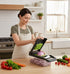 Multifunctional Mandoline Vegetable Chopper 16-in-1 with Stainless Steel Blades, Storage Container & Hand Guard for Fruits & Veggies