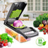 Multifunctional Mandoline Vegetable Chopper 16-in-1 with Stainless Steel Blades, Storage Container & Hand Guard for Fruits & Veggies