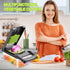 Multifunctional Mandoline Vegetable Chopper 16-in-1 with Stainless Steel Blades, Storage Container & Hand Guard for Fruits & Veggies