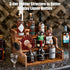 3-Tier Liquor Bottle Display Shelf Rack Bar Organizer for Whiskey, Wine, Coffee Syrups, Spirits & Bottles
