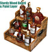 3-Tier Liquor Bottle Display Shelf Rack Bar Organizer for Whiskey, Wine, Coffee Syrups, Spirits & Bottles