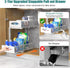 2 Tier Under Sink Organizer Pull Out Sliding Cabinet Storage Shelf with Height Adjustable for Kitchen, Bathroom or Laundry Room (White)