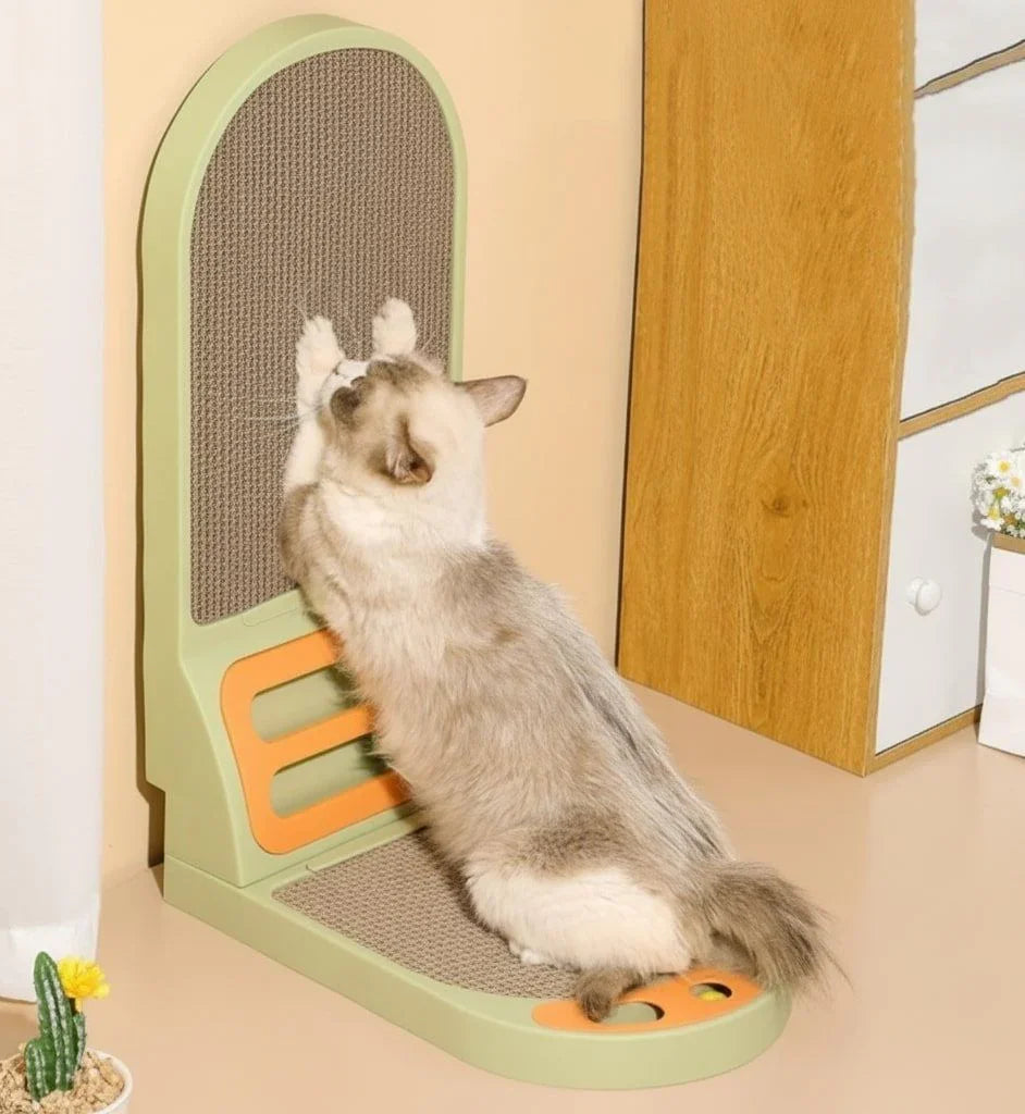 Vertical Cat Scratching Board with Durable Cardboard for Indoor Cats