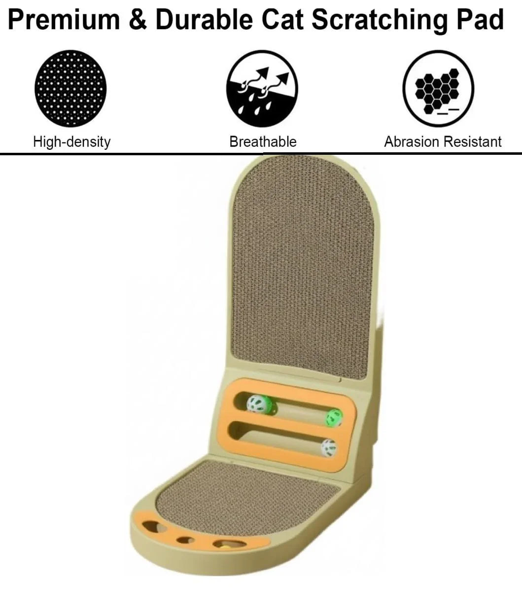 Vertical Cat Scratching Board with Durable Cardboard for Indoor Cats