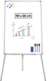 Whiteboard Easel Portable Magnetic Dry Erase Board with Adjustable Tripod Stand & Height Adjustable for Office & Home (90x60cm)
