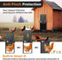 Solar Automatic Chicken Coop Door with Timer, Light Sensor, Remote Control, Anti-Pinch, LED Screen & USB Charging