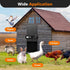 Solar Automatic Chicken Coop Door with Timer, Light Sensor, Remote Control, Anti-Pinch, LED Screen & USB Charging