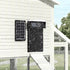 Automatic Chicken Coop Door Solar Powered with 4 Mode Timer & Light Sensor, Anti-Pinch & USB Charging Port