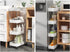 Slim Storage Cart Organizer Trolley with Wheels for Kitchen, Bathroom, Laundry & Narrow Spaces (4 tier)