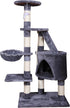 120cm Cat Tree for Indoor Cats with Condo, Hammock & Plush Perchfor for Kittens & Adult Cats