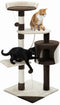 140cm Cat Tree for Indoor Cats with Plush Perch, Sisal Scratching Posts & Condo for Kittens & Adult Cats (Beige)