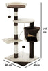 140cm Cat Tree for Indoor Cats with Plush Perch, Sisal Scratching Posts & Condo for Kittens & Adult Cats (Beige)