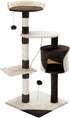 140cm Cat Tree for Indoor Cats with Plush Perch, Sisal Scratching Posts & Condo for Kittens & Adult Cats (Beige)