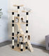 180cm Cat Tree Tower for Indoor Cats with Dual Condos, Plush Perches, Sisal Scratching Posts & Ramps for Kittens & Adult Cats (Beige)