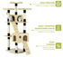 180cm Cat Tree Tower for Indoor Cats with Dual Condos, Plush Perches, Sisal Scratching Posts & Ramps for Kittens & Adult Cats (Beige)