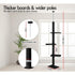 CARLA HOME Floor to Ceiling Cat Tree Tower  with Adjustable Height 230-286cm for Indoor Cats (Black)