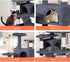 134cm Cat Tree Tower for Indoor Cats with Plush Perches, Dual Condos, Natural Sisal Scratching Posts & Ramp for Kittens & Adult Cats (Dark Grey)