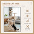 134cm Cat Tree Tower for Indoor Cats with Plush Perches, Dual Condos, Natural Sisal Scratching Posts & Ramp for Kittens & Adult Cats (Beige)