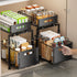2-Tier Under Sink Organizer with Sliding Drawers & Height Adjustable for Kitchen Bathroom Cabinet Organization